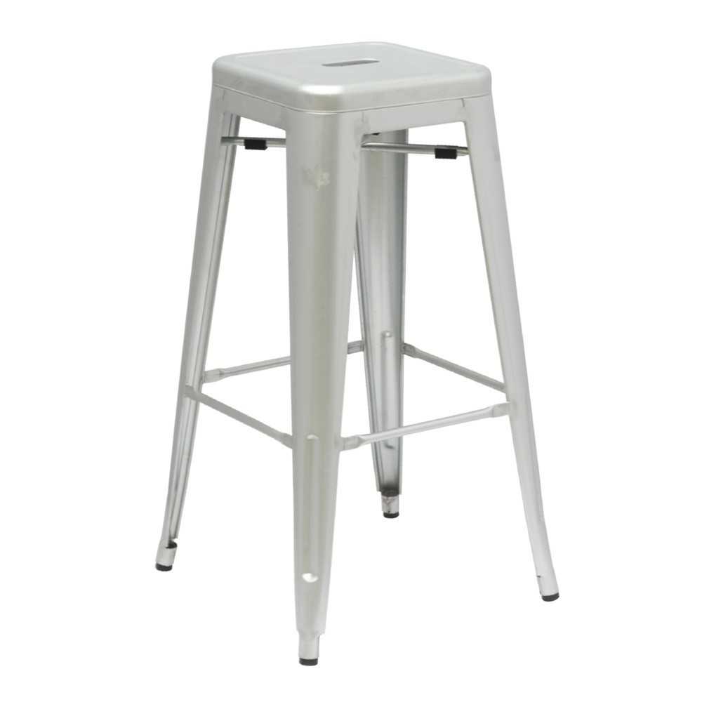 Fine Mod Imports Talix Bar Stool, Silver Fine Mod Imports Talix Bar Stool, Silver