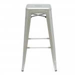 Fine Mod Imports Talix Bar Stool, Silver