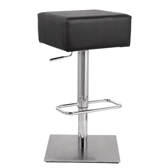 Fine Mod Imports Marshmallow Bar Stool, Black