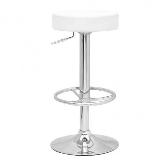 Fine Mod Imports Ex Bar Stool, White