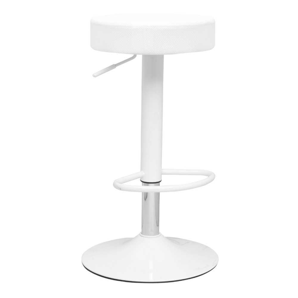 Fine Mod Imports Angle Bar Stool, White Fine Mod Imports Angle Bar Stool, White