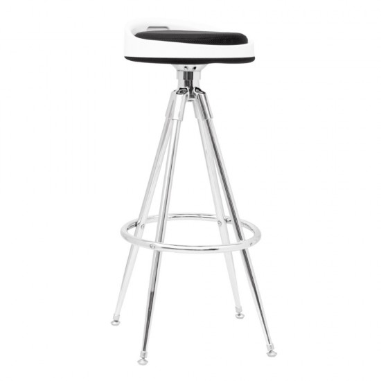 Fine Mod Imports Sculpt Bar Stool, Black