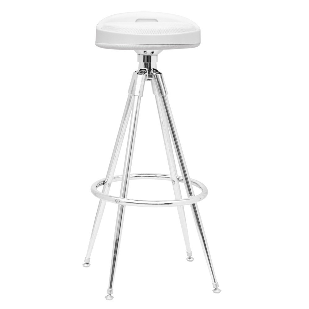 Fine Mod Imports Sculpt Bar Stool, White