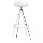 Fine Mod Imports Sculpt Bar Stool, White