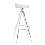 Fine Mod Imports Sculpt Bar Stool, White