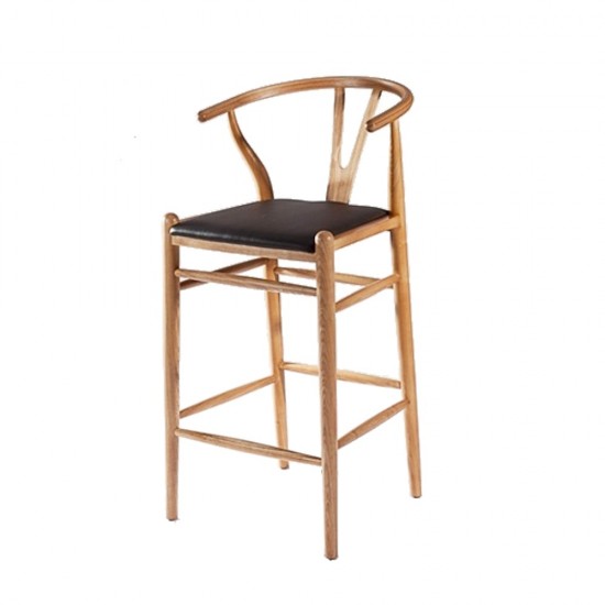 Fine Mod Imports Woodstring Bar Stool Chair, Natural