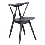 Fine Mod Imports Fronter Dining Chair, Black