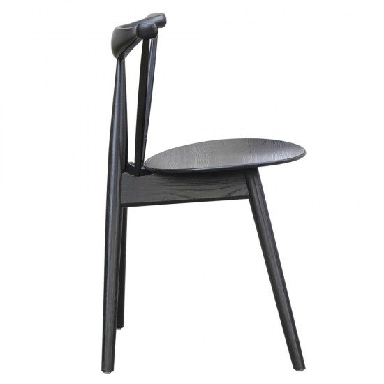 Fine Mod Imports Fronter Dining Chair, Black