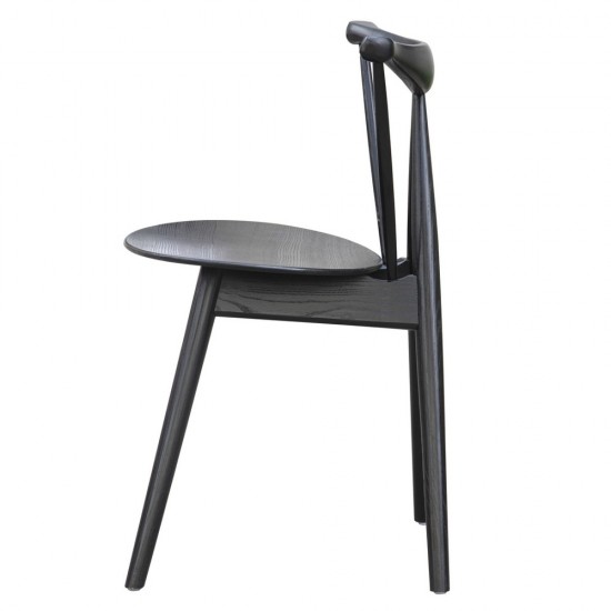 Fine Mod Imports Fronter Dining Chair, Black