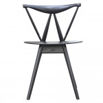 Fine Mod Imports Fronter Dining Chair, Black