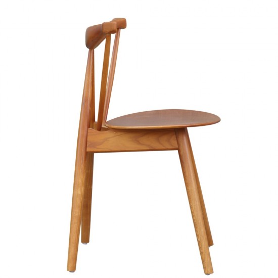 Fine Mod Imports Fronter Dining Chair, Walnut