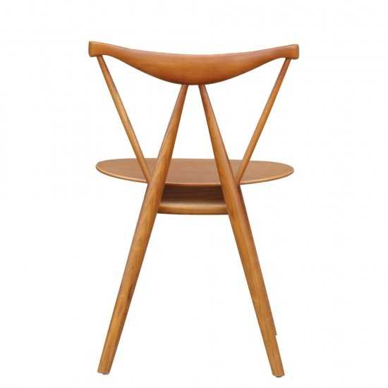 Fine Mod Imports Fronter Dining Chair, Walnut