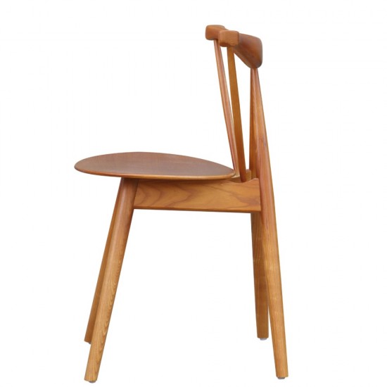 Fine Mod Imports Fronter Dining Chair, Walnut