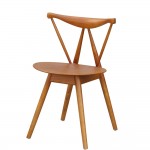 Fine Mod Imports Fronter Dining Chair, Walnut