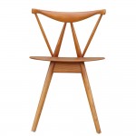 Fine Mod Imports Fronter Dining Chair, Walnut