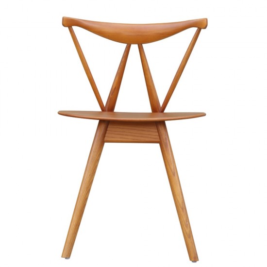 Fine Mod Imports Fronter Dining Chair, Walnut