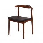 Fine Mod Imports Hansen Dining Chair, Walnut