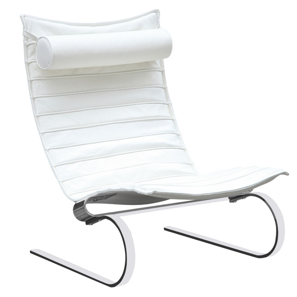 Fine Mod Imports Pika 20 Lounge Chair, White