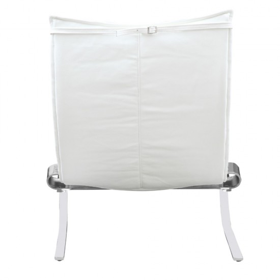 Fine Mod Imports Pika 20 Lounge Chair, White