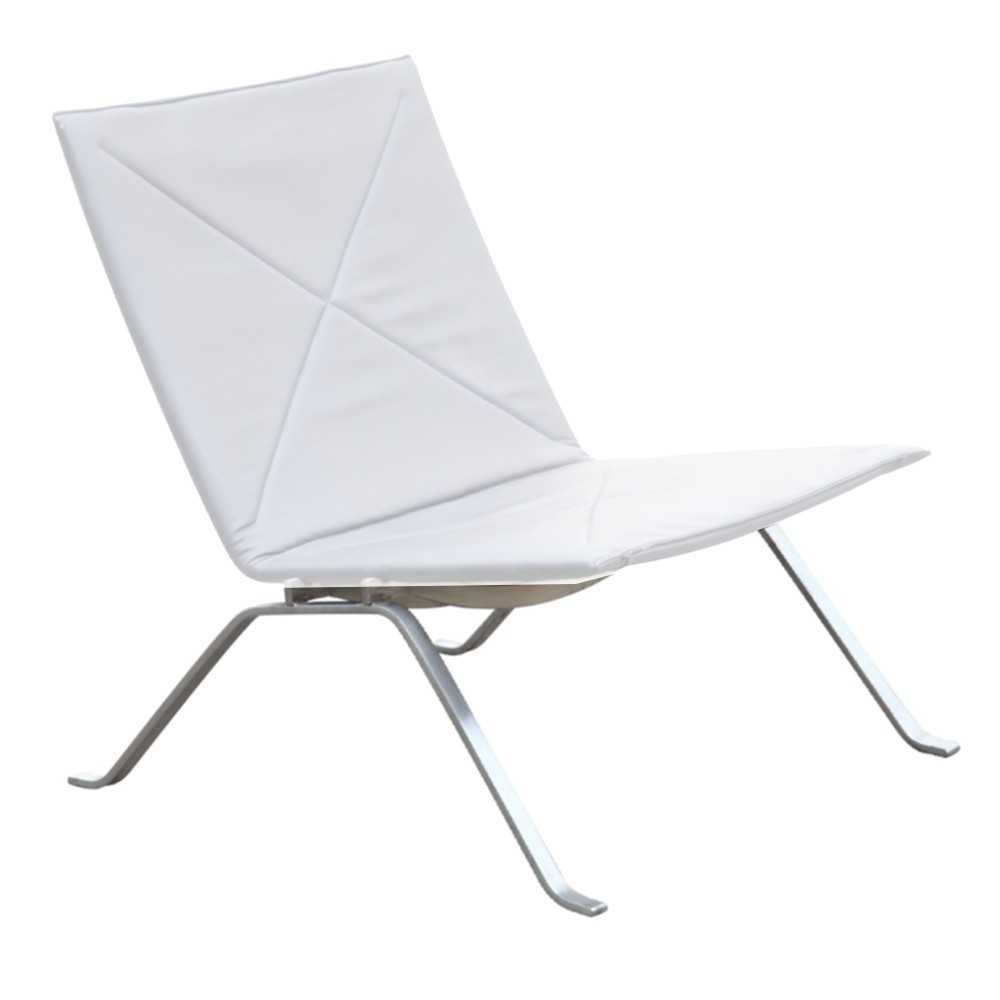Fine Mod Imports Pika 22 Lounge Chair, White Fine Mod Imports Pika 22 Lounge Chair, White