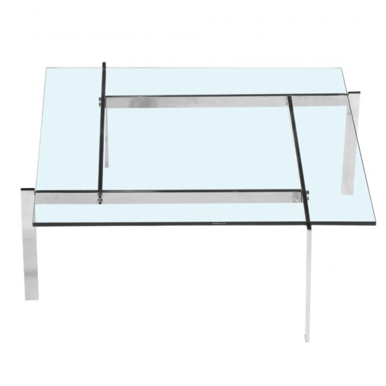 Fine Mod Imports Pika 61 Coffee Table, Clear