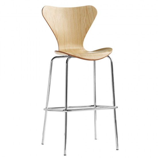 Fine Mod Imports Jays Bar Stool, Natural