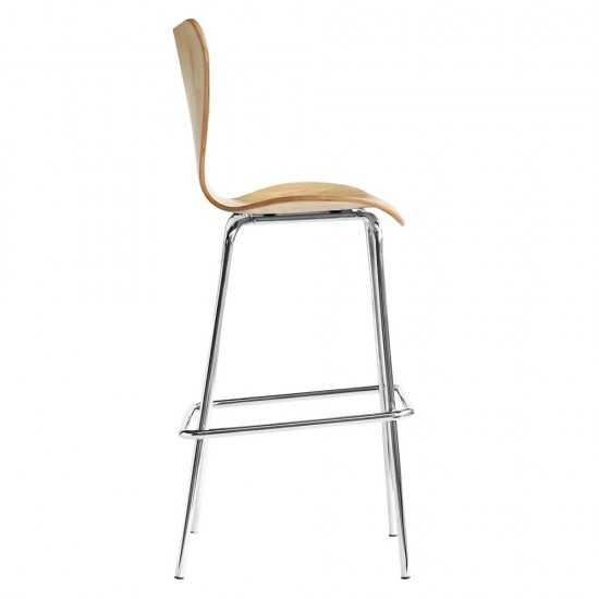 Fine Mod Imports Jays Bar Stool, Natural