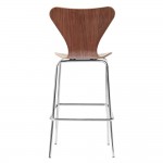 Fine Mod Imports Jays Bar Stool, Walnut