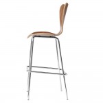 Fine Mod Imports Jays Bar Stool, Walnut