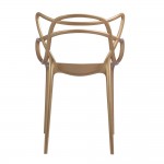 Fine Mod Imports Brand Name Dining Chair, Gold