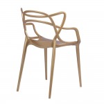 Fine Mod Imports Brand Name Dining Chair, Gold