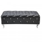 Fine Mod Imports Tufted Bench, Black