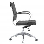 Fine Mod Imports Sopada Conference Office Chair Mid Back, Black