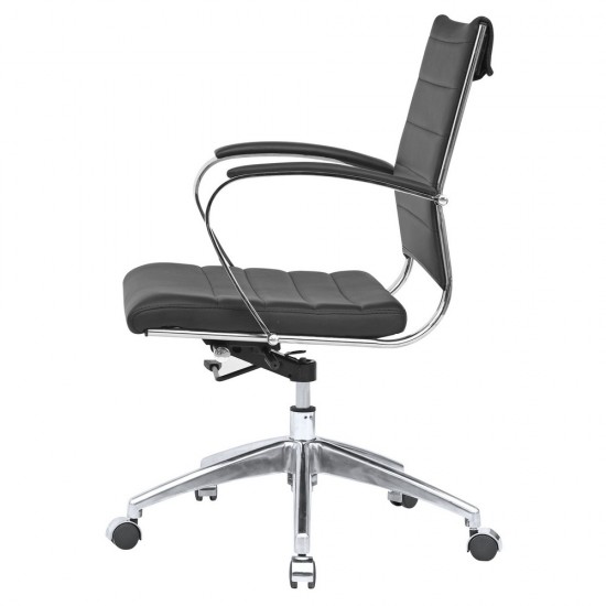 Fine Mod Imports Sopada Conference Office Chair Mid Back, Black