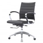 Fine Mod Imports Sopada Conference Office Chair Mid Back, Black