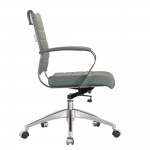 Fine Mod Imports Sopada Conference Office Chair Mid Back, Gray