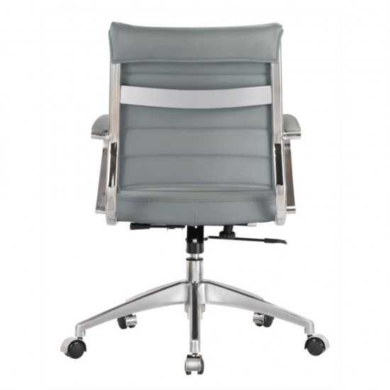 Fine Mod Imports Sopada Conference Office Chair Mid Back, Gray