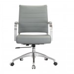 Fine Mod Imports Sopada Conference Office Chair Mid Back, Gray