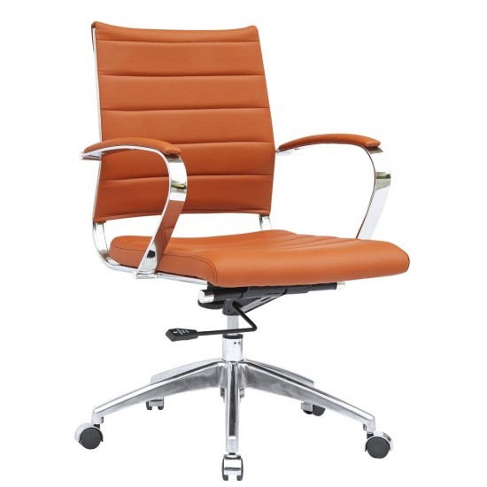 Fine Mod Imports Sopada Conference Office Chair Mid Back, Light Brown