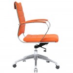 Fine Mod Imports Sopada Conference Office Chair Mid Back, Orange