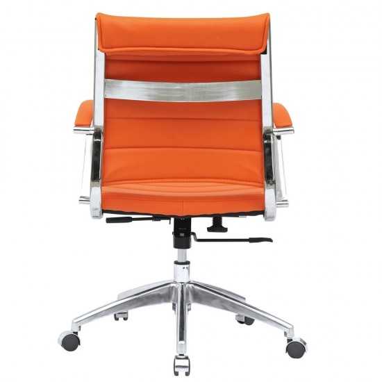 Fine Mod Imports Sopada Conference Office Chair Mid Back, Orange