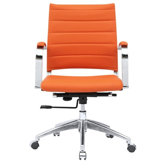 Fine Mod Imports Sopada Conference Office Chair Mid Back, Orange