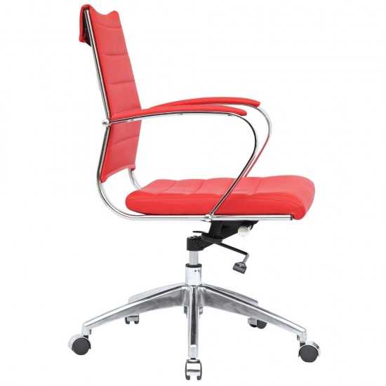 Fine Mod Imports Sopada Conference Office Chair Mid Back, Red