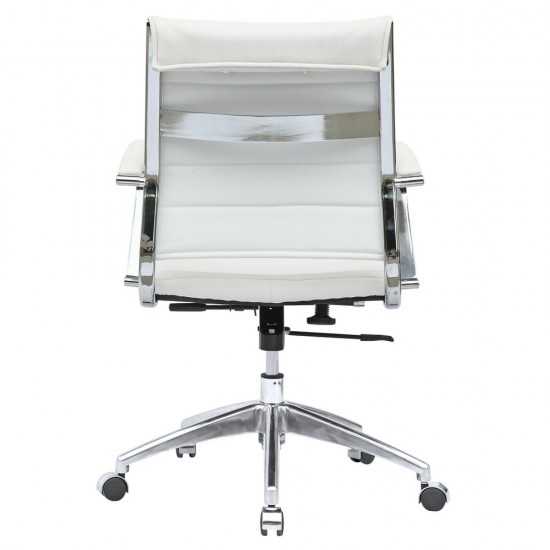 Fine Mod Imports Sopada Conference Office Chair Mid Back, White