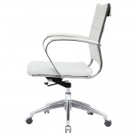 Fine Mod Imports Sopada Conference Office Chair Mid Back, White