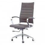 Fine Mod Imports Sopada Conference Office Chair High Back, Dark Brown