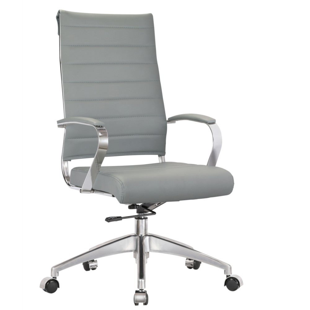 Fine Mod Imports Sopada Conference Office Chair High Back, Gray