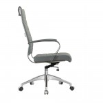 Fine Mod Imports Sopada Conference Office Chair High Back, Gray