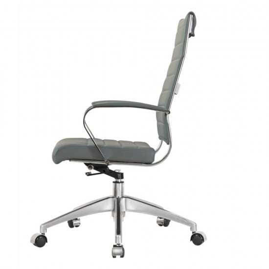 Fine Mod Imports Sopada Conference Office Chair High Back, Gray