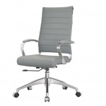 Fine Mod Imports Sopada Conference Office Chair High Back, Gray